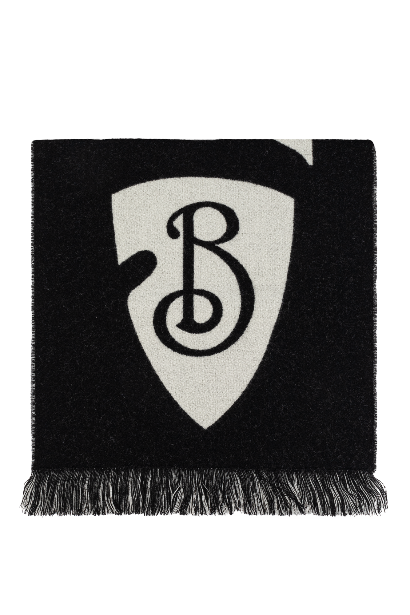 Black Wool scarf with logo Burberry - Vitkac AS